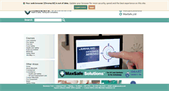 Desktop Screenshot of maxsafe.co.uk