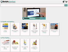 Tablet Screenshot of maxsafe.co.uk